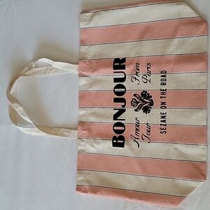 NWOT Bonjour Sezane on the road Tote